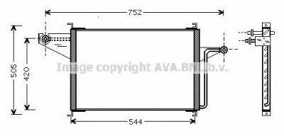 AVA QUALITY COOLING fd5305 -  Конденсатор, кондиционер